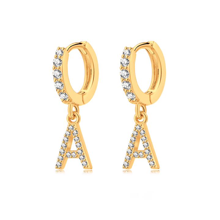 Pendientes de aros iniciales