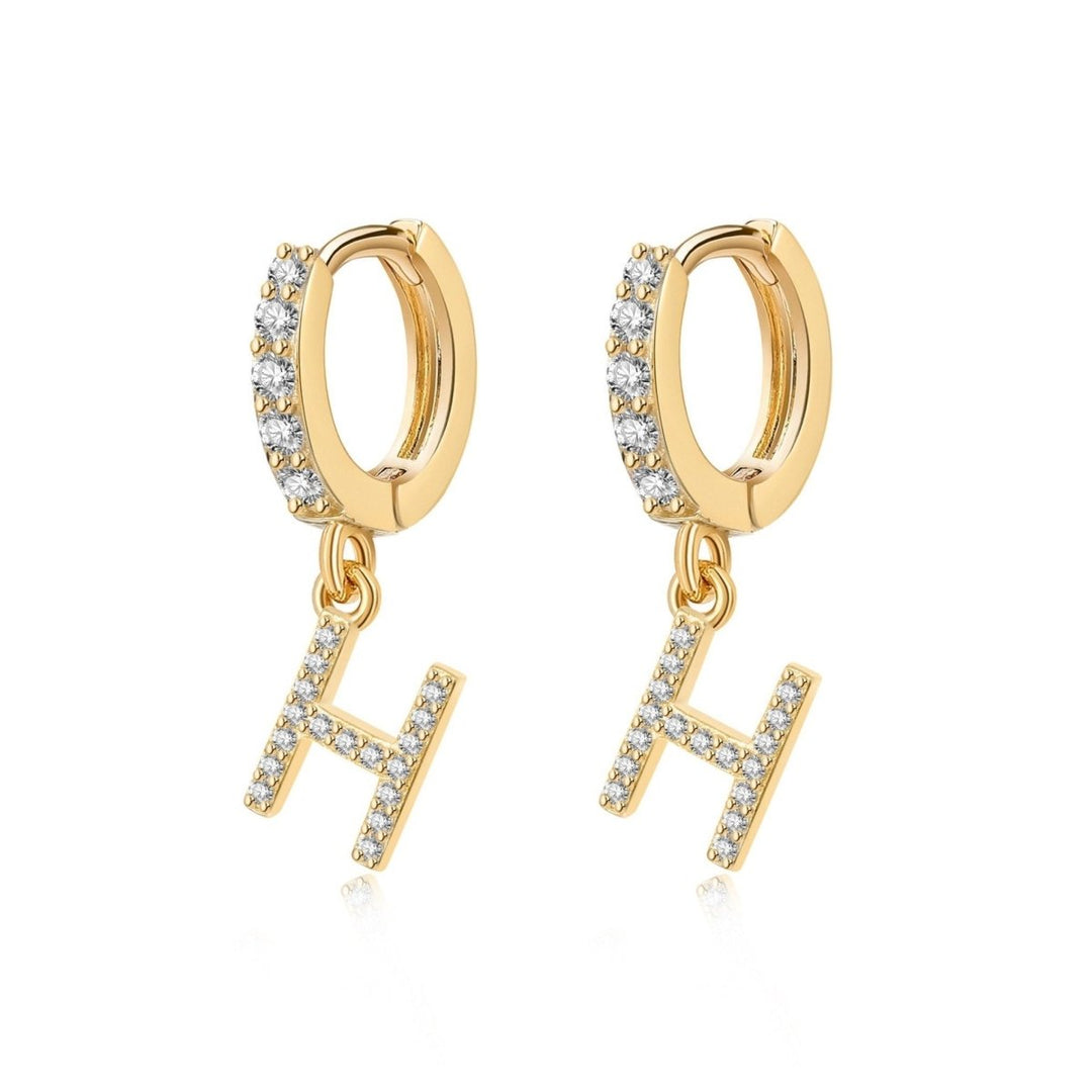 Pendientes de aros iniciales
