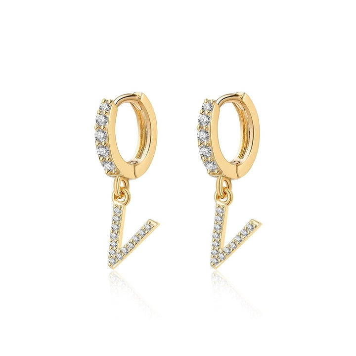 Pendientes de aros iniciales