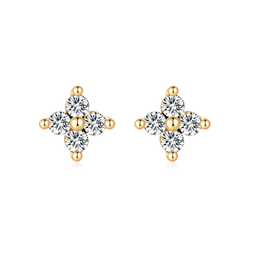 Pendientes de Cristal Mini Flor