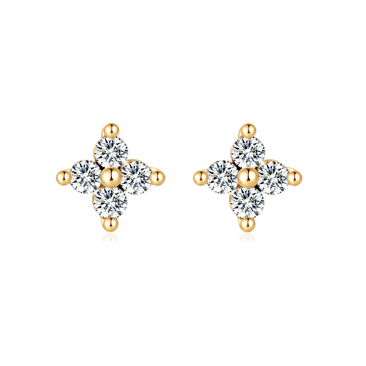 Pendientes de Cristal Mini Flor