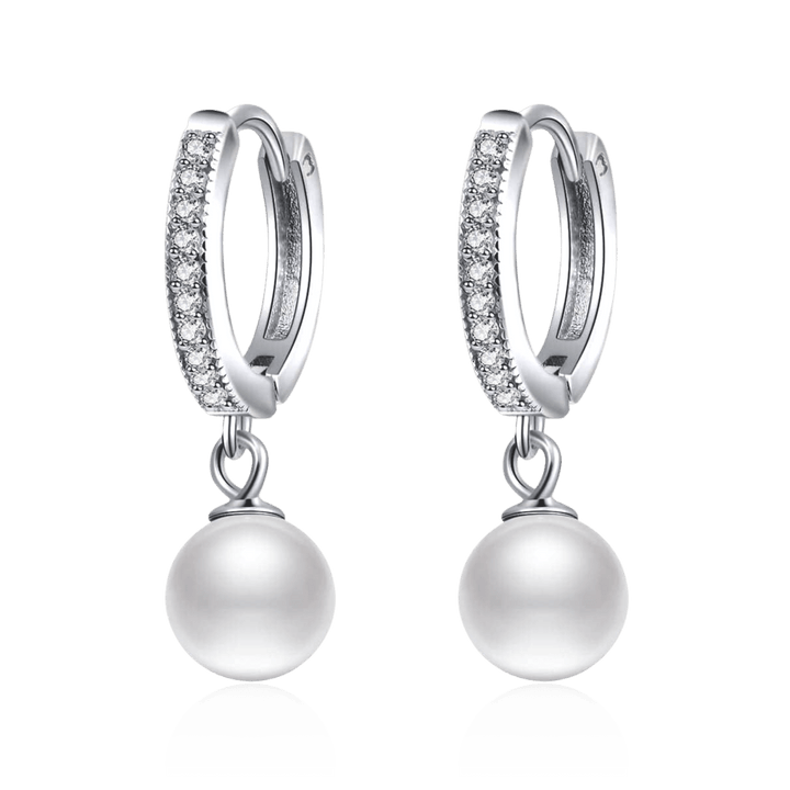 Pendientes de Perla y Brillante