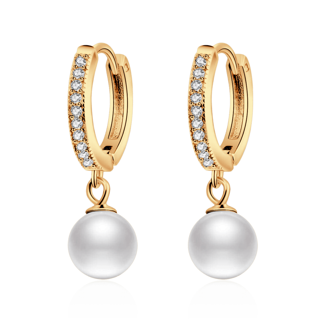 Pendientes de Perla y Brillante