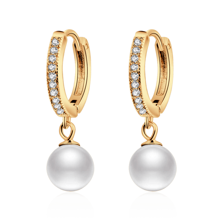 Pendientes de Perla y Brillante