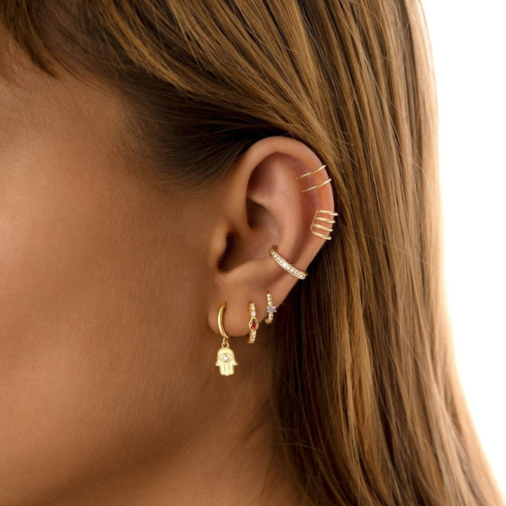 Pendientes Rojo Rubí