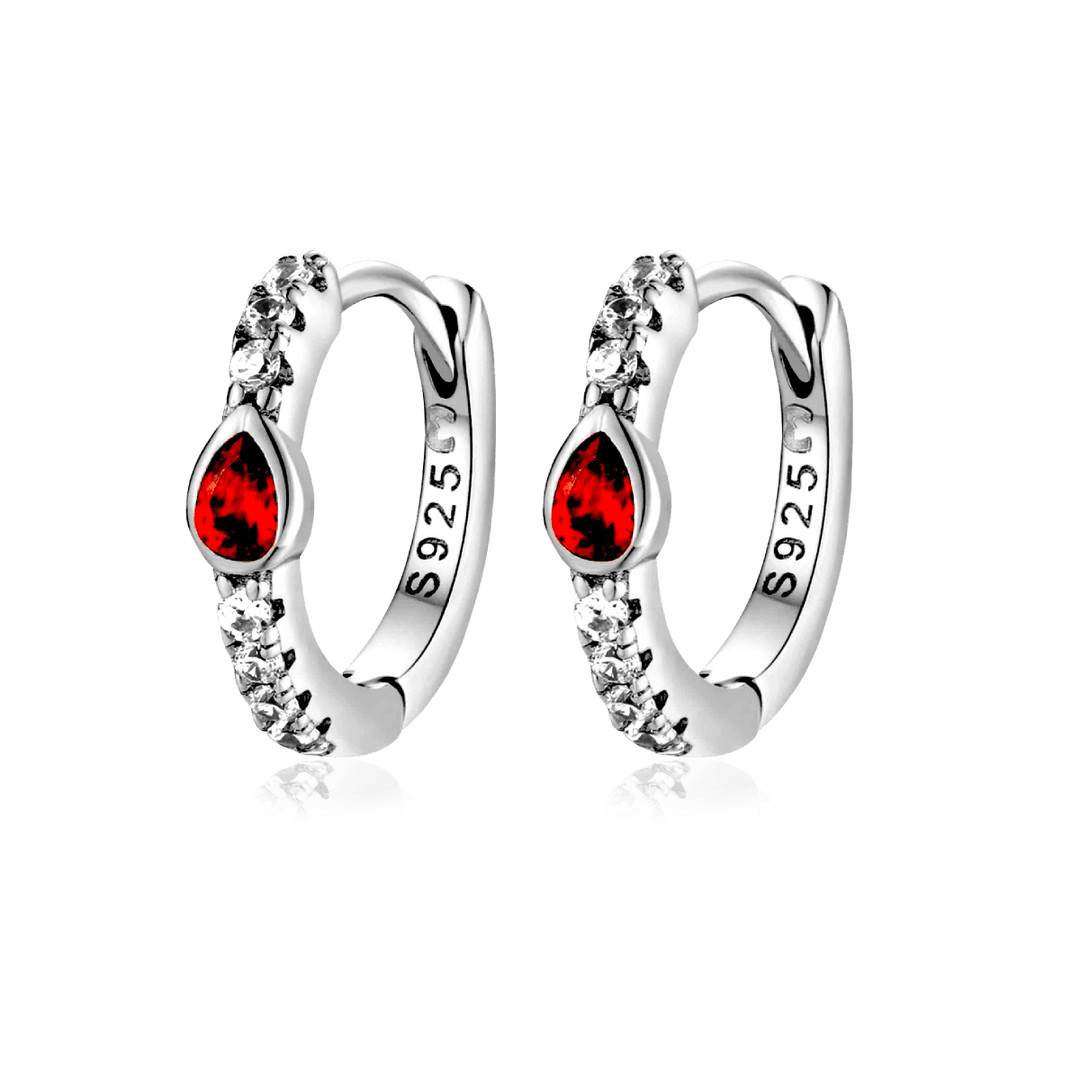 Pendientes Rojo Rubí
