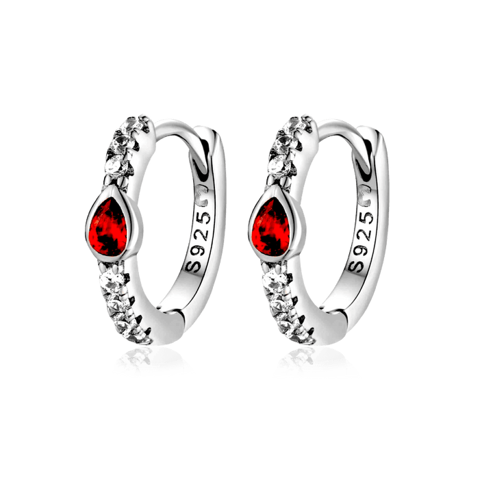 Pendientes Rojo Rubí