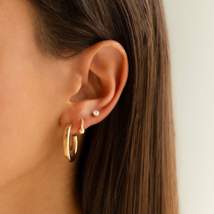 Pendientes Semi Argolla Speranta