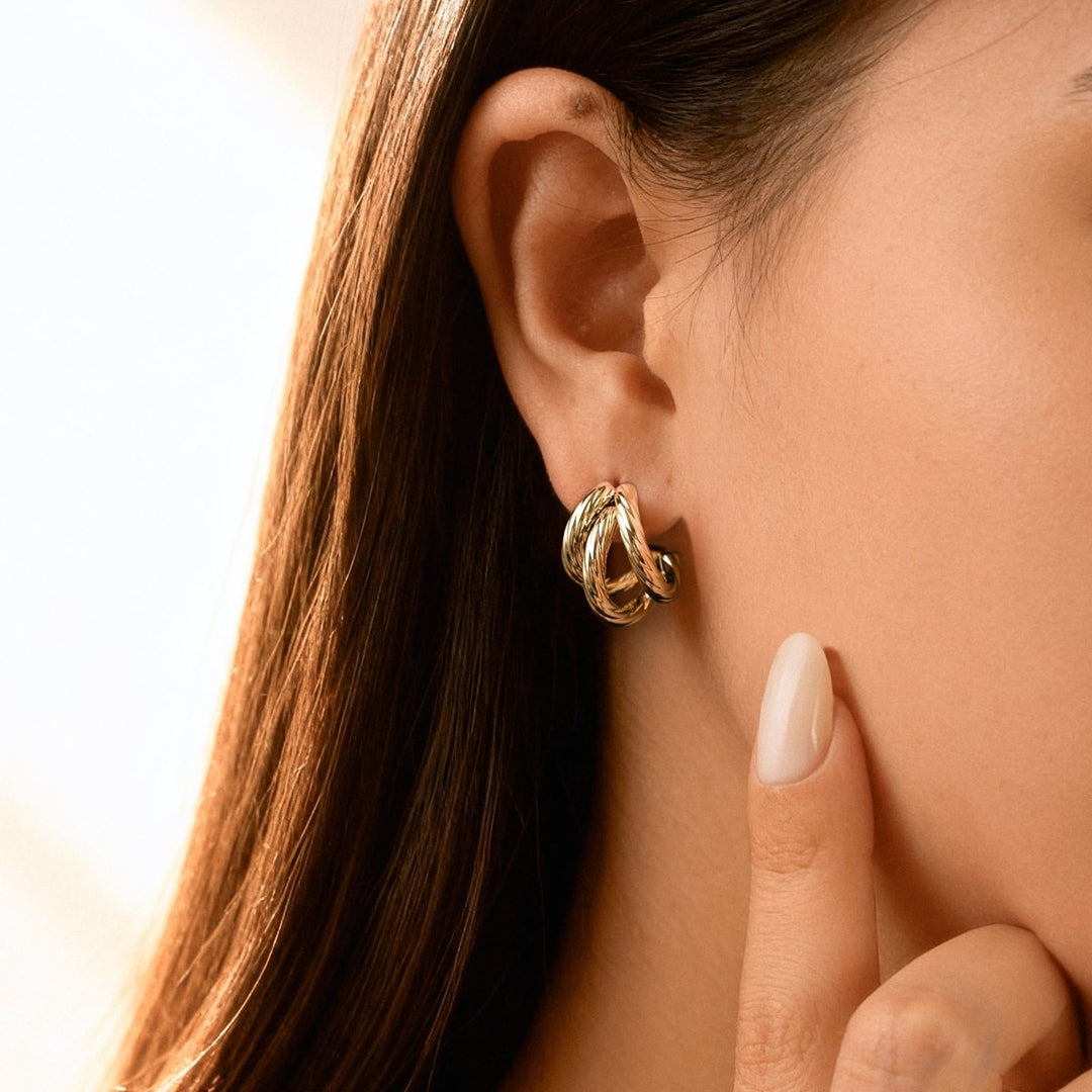 Pendientes Semiaro Trije