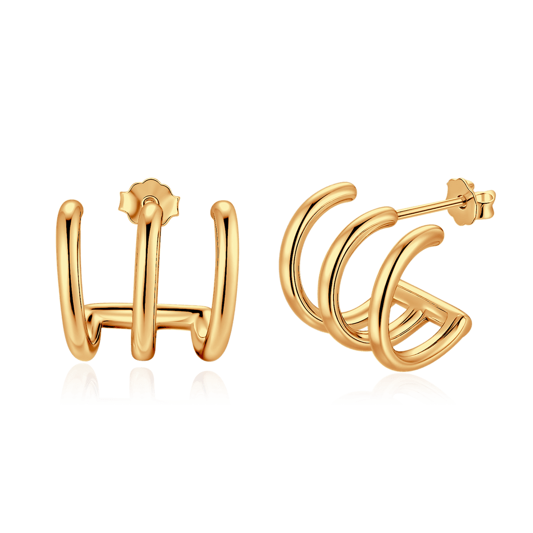 Pendientes Semiaro Triple Arcos