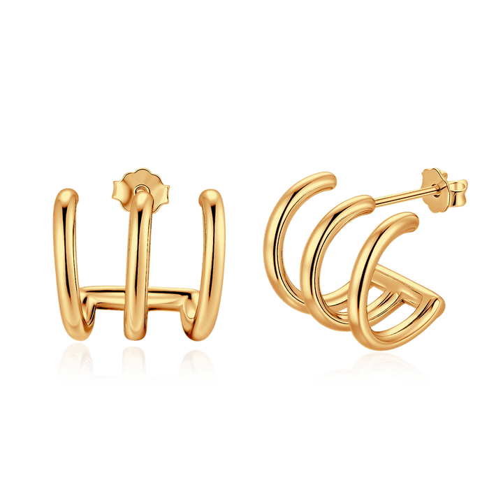 Pendientes Semiaro Triple Arcos