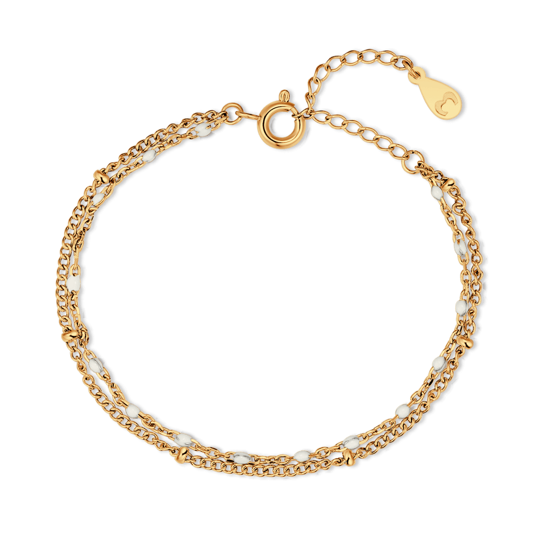 Pulsera de Cuentas Blancas