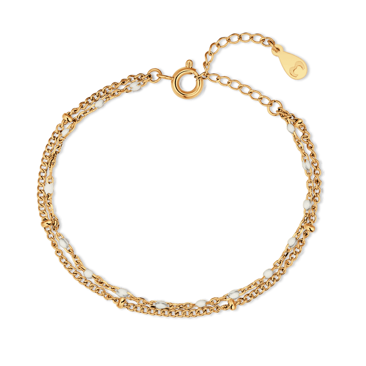 Pulsera de Cuentas Blancas