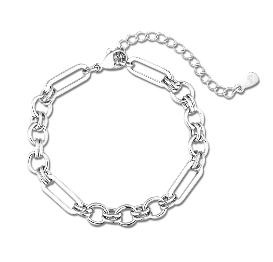 Pulsera de eslabones de anillo