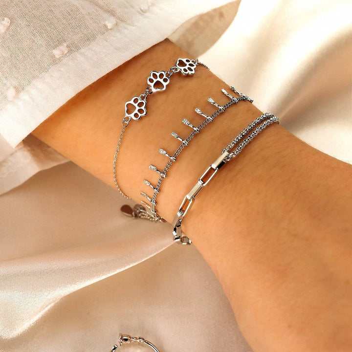 Pulsera Huellitas Trio