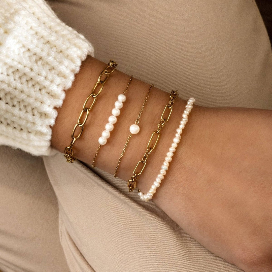 Pulsera Ballet Perla Rosa
