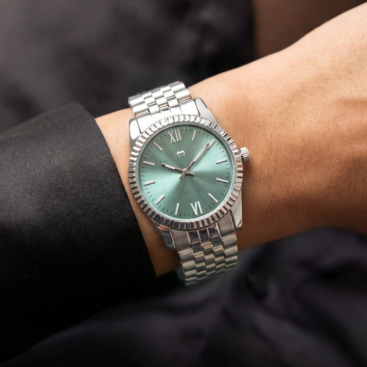 Reloj ~ Century Silver-Soft Green