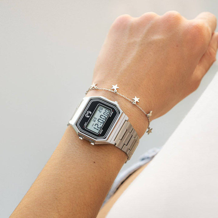 Reloj Digital Vintage ~ Plata