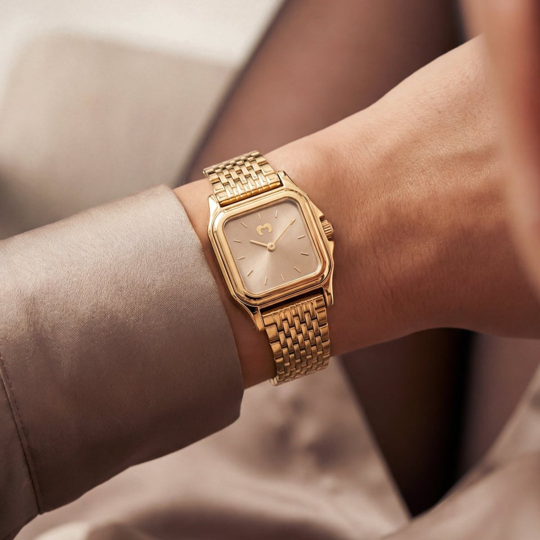 Reloj ~ Hampton Gold Champagne