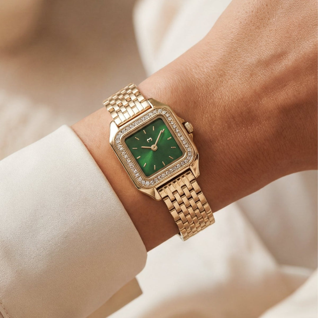 Reloj ~ Hampton Lux Gold-Green