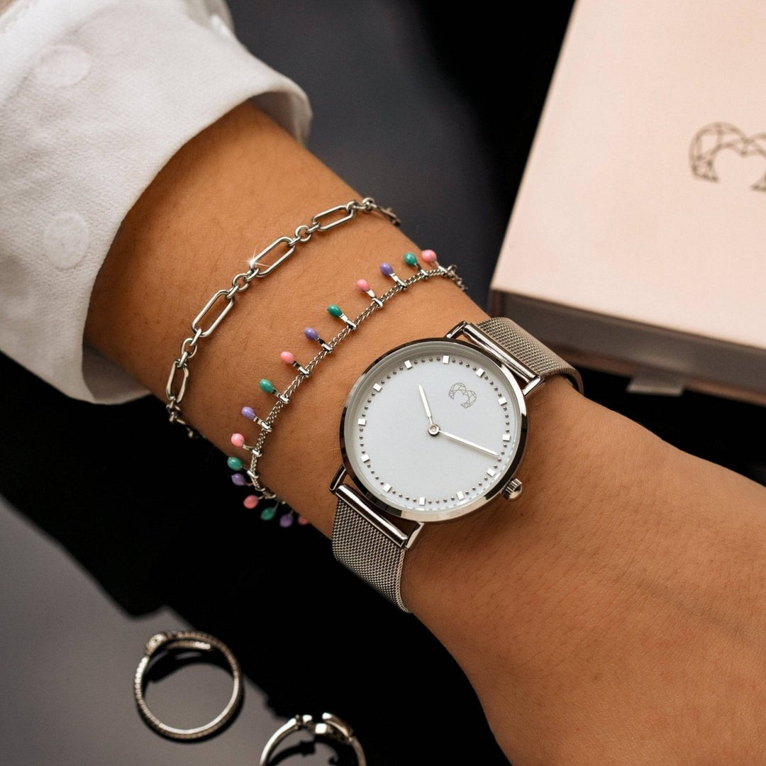 Reloj Juliet ~ PlataBlanco