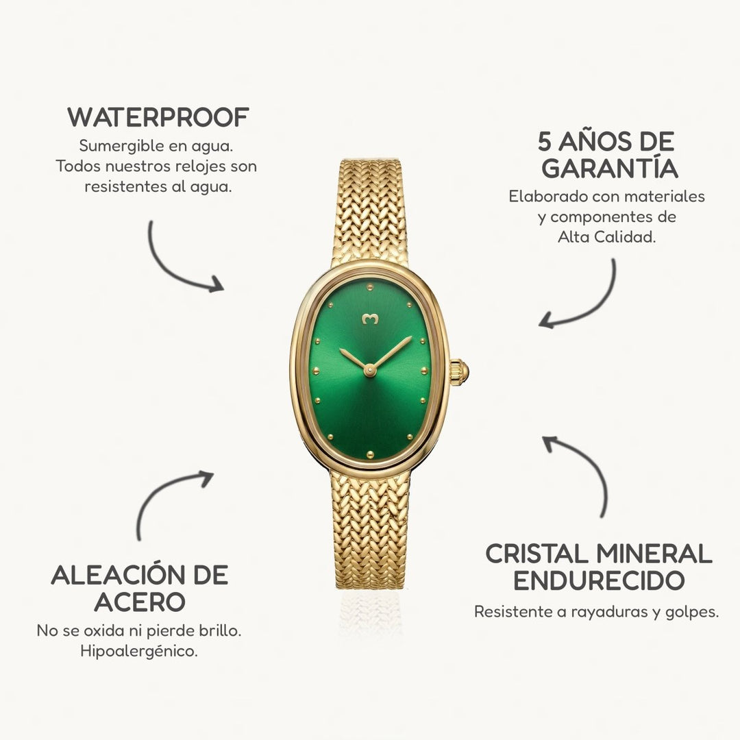 Reloj Vintage Royale ~ GoldGreen