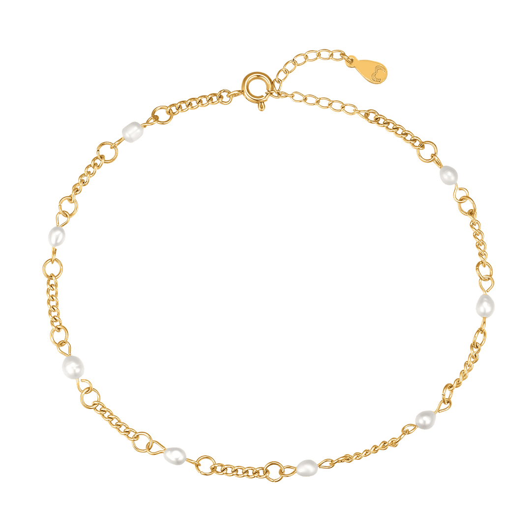Tobillera Perlas Marinas